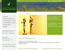Tablet Screenshot of physiotherapie-mummert.de